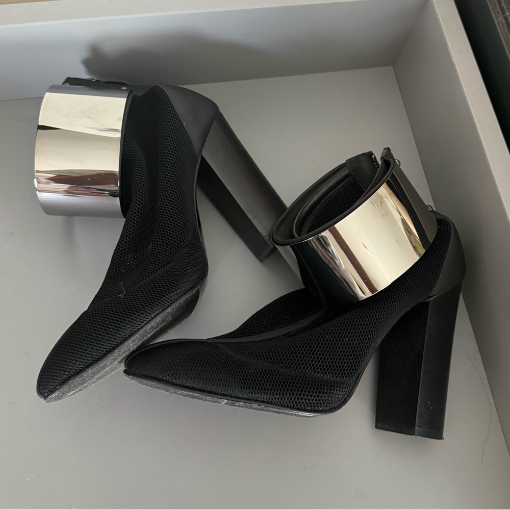 Esteban cortazar metal cuffed ankle boots
